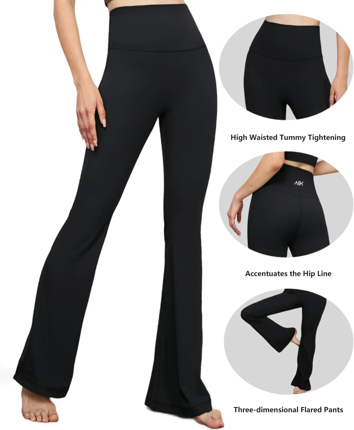 High-Waist Flare Legging,Bootcut Workout Pants,Flared Yoga Pants for Women,Stylish Activewear for Yoga,Pilates & Casual Wear