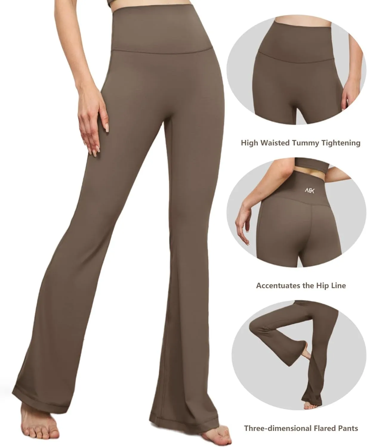 High-Waist Flare Legging,Bootcut Workout Pants,Flared Yoga Pants for Women,Stylish Activewear for Yoga,Pilates & Casual Wear