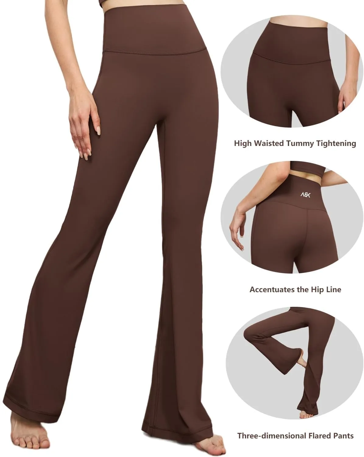 High-Waist Flare Legging,Bootcut Workout Pants,Flared Yoga Pants for Women,Stylish Activewear for Yoga,Pilates & Casual Wear