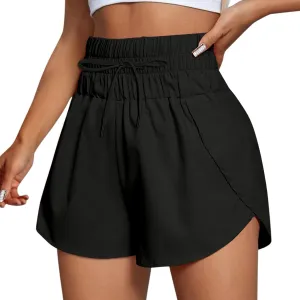 High Waisted Running Shorts for Women Summer Mesh Liner Quick Dry Sport Athletic Workout Shorts with Pockets Outfits