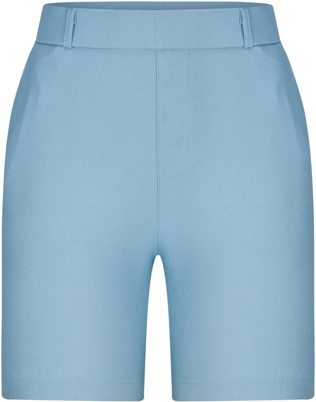 hlysgo Women Stretch Twill Shorts 2024 Summer Casual Slim Fit Hiking Shorts with Pockets High Waisted Pull On Chino Shorts