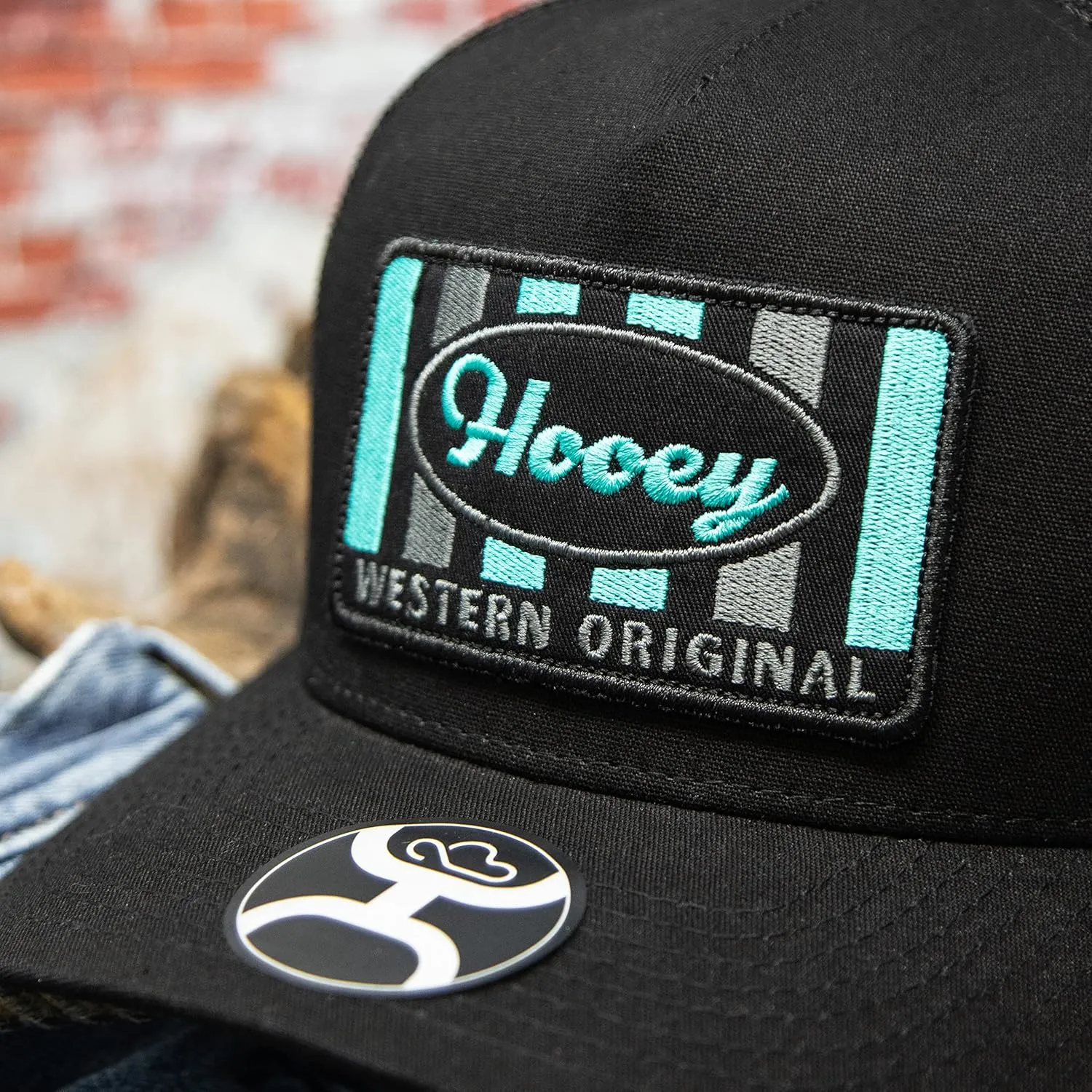 HOOEY Sudan Adjustable Snapback Trucker Mesh Back Hat with Logo