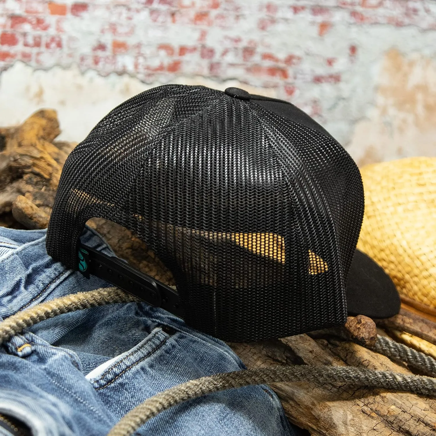 HOOEY Sudan Adjustable Snapback Trucker Mesh Back Hat with Logo