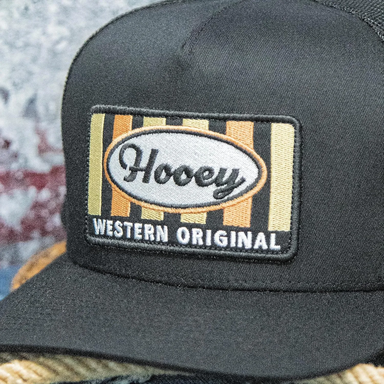 HOOEY Sudan Adjustable Snapback Trucker Mesh Back Hat with Logo