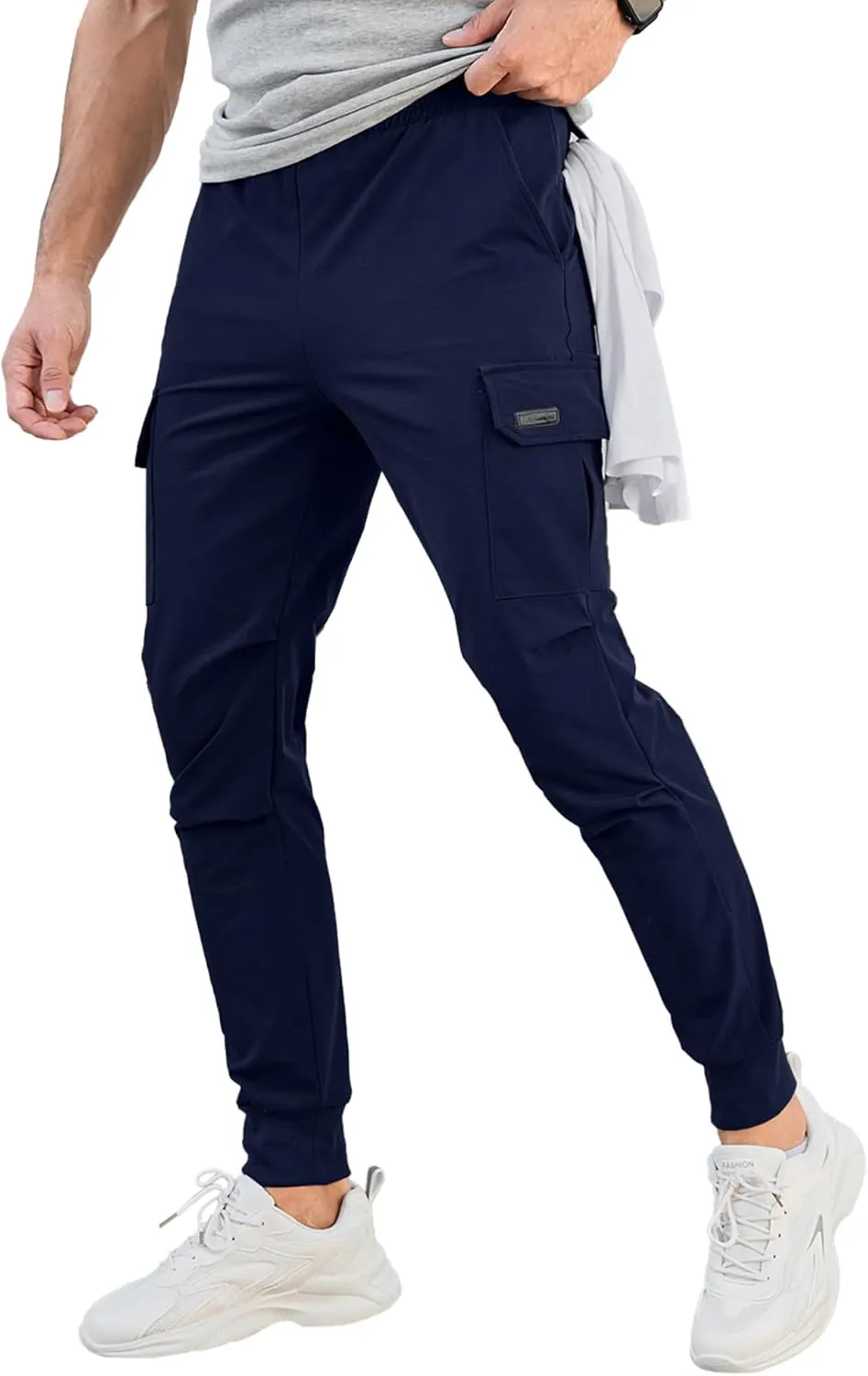 HOTake Men's Joggers Pants 4 Way Stretch Sweatpants with Pockets Cargo Joggers for Men Slim Fit Athletic Pants