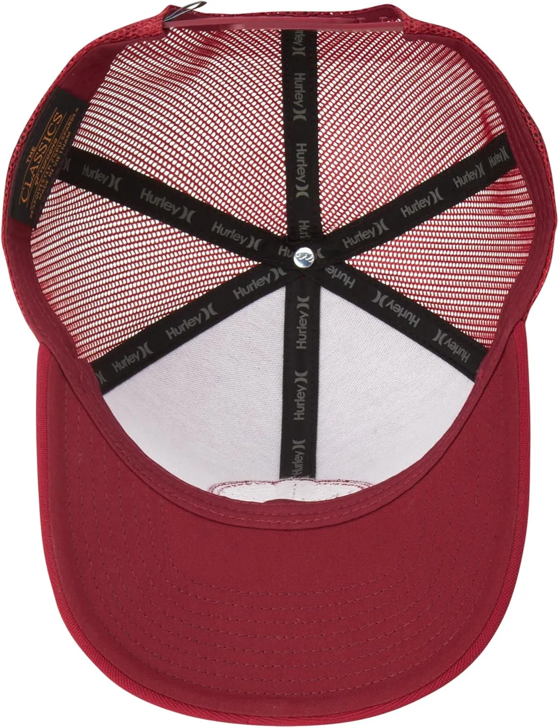 Hurley Men’s Offshore Trucker Hat - Curved Brim Mesh Baseball Cap and Hats for Men with Adjustable Snapback Closure