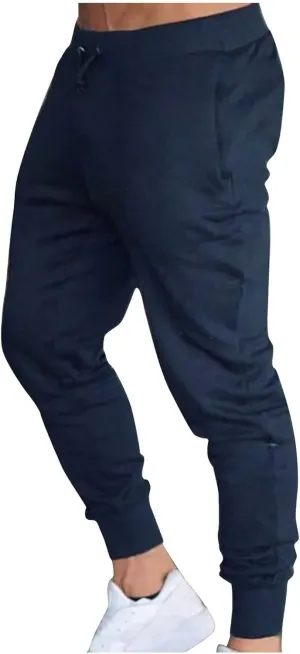 Joggers for Men Cargo,Men's Stretch Active Casual Fleece Pants Slim Fit Regular Pant with Pocket