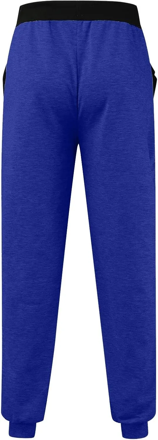 Joggers for Men Cargo,Men's Stretch Active Casual Fleece Pants Slim Fit Regular Pant with Pocket