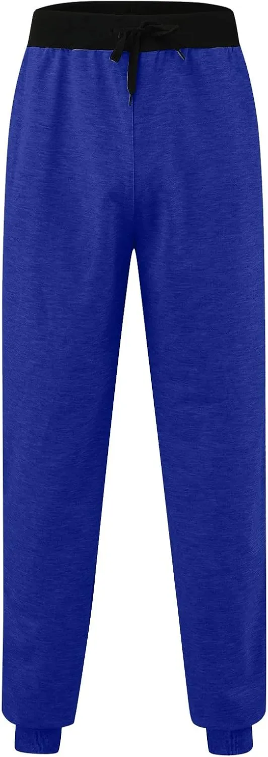 Joggers for Men Cargo,Men's Stretch Active Casual Fleece Pants Slim Fit Regular Pant with Pocket