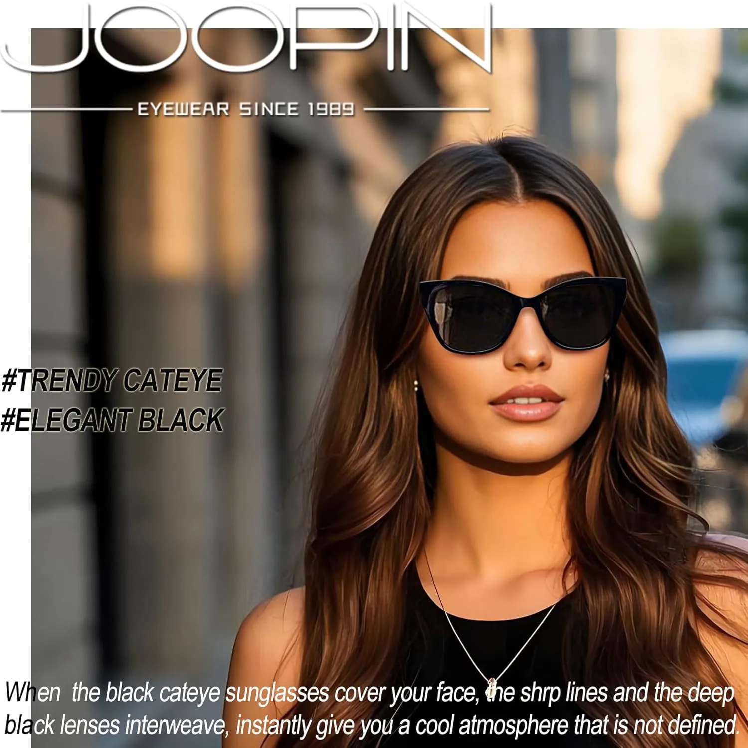 Joopin Oversized Cateye Sunglasses for Women Fashion Cat Eye Sun Glasses UV Protection Ladies Shades Sunnies