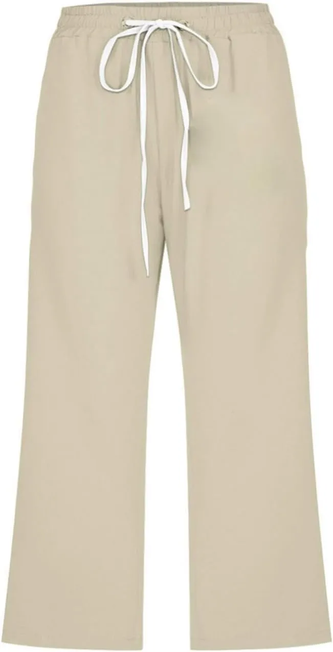 Kids Girl Boy Pants Shorts for Kid Linen Loose Fit High Cut Flare Wide Leg Summer Fall Pants 2025