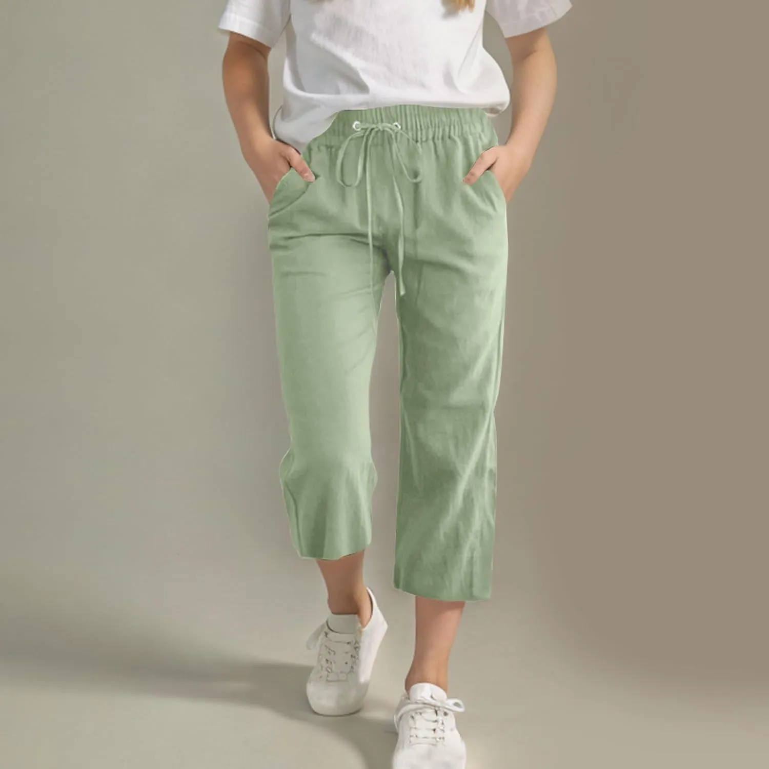 Kids Girl Boy Pants Shorts for Kid Linen Loose Fit High Cut Flare Wide Leg Summer Fall Pants 2025