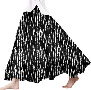 Ladies' Summer Vacation Casual Printed Large Skirt Half Skirt Denim Skirts for Girls