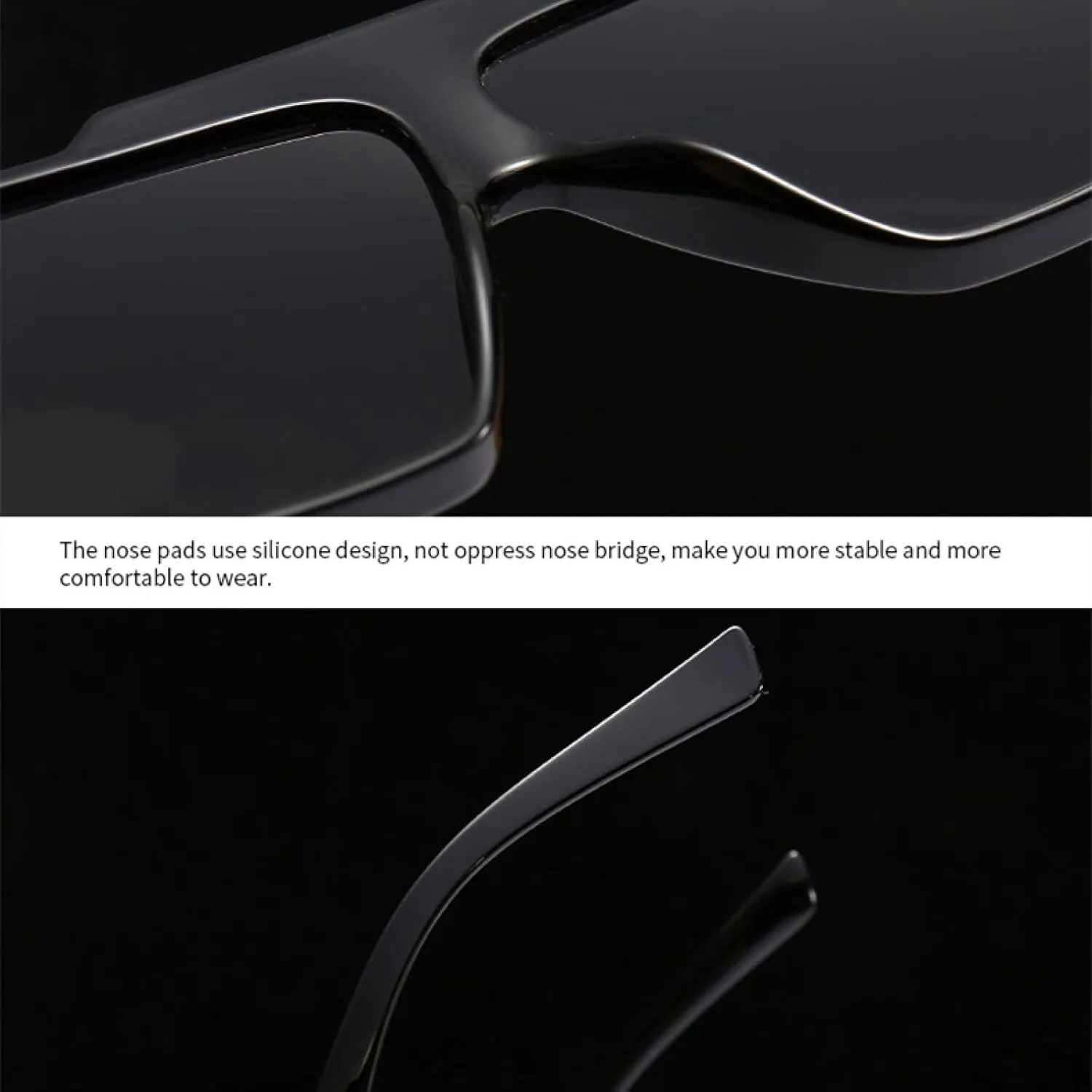 Large Frame Sunglasses Women Vintage Oversized Sun Glasses Men Fashion Luxury Flat Top Shades