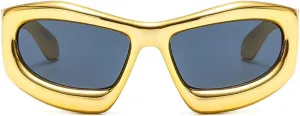 laureles Oversized Women's Y2K Sunglasses Blue Red Cat Sunglasses Men Vintage Driving Punk Sun Glasses
