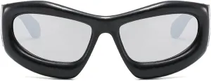 laureles Oversized Women's Y2K Sunglasses Blue Red Cat Sunglasses Men Vintage Driving Punk Sun Glasses