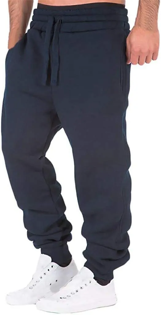 LCMTWX Men's Sweatpants Trouser Casual Printed Overalls Pocket Pants Casual Sport Splicing Work Men's Pants Boy