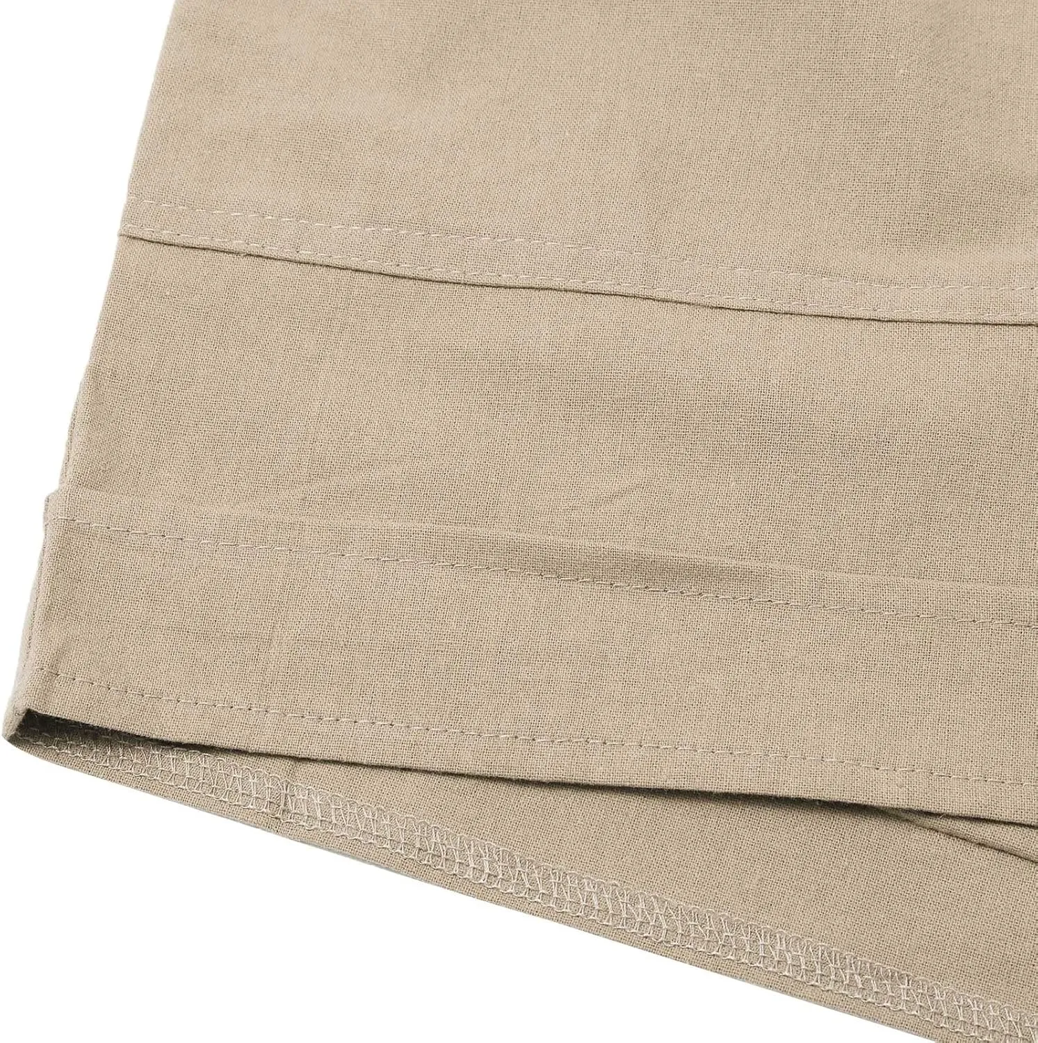Linen Paperbag Shorts for Women High Waisted Wide Leg Pants Drawstring Baggy Sweatpants Summer Bermuda Shorts, Medium
