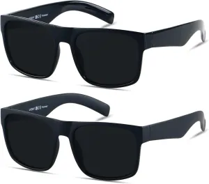 LYZOIT Extra Large Sunglasses for Big Wide Heads Mens Polarized XL Oversized Square Sun Glasses