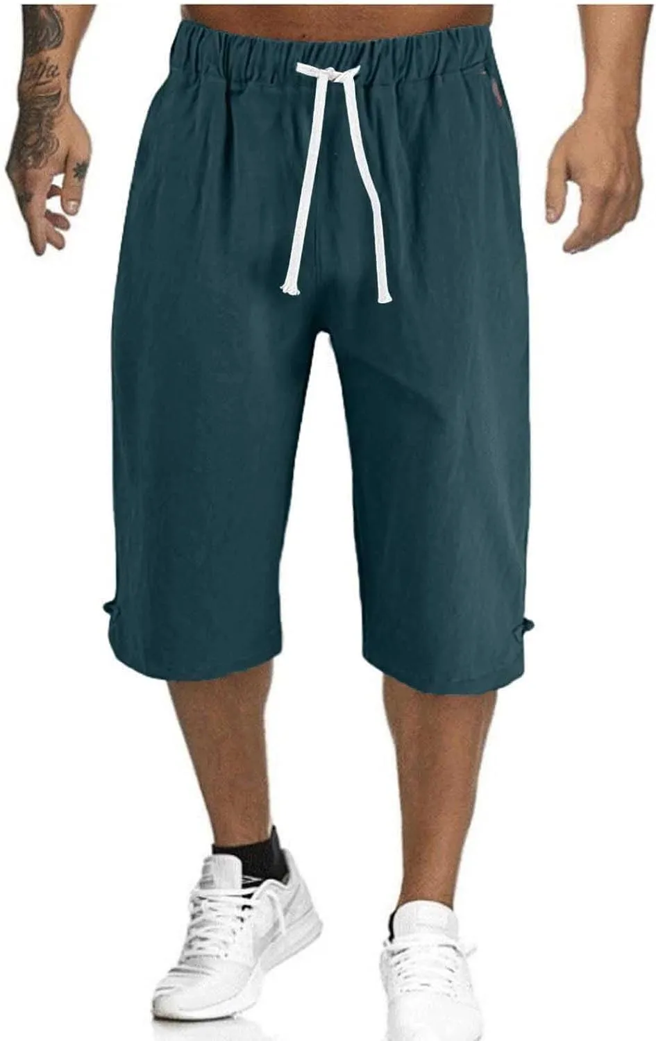 Man Pleated Straight Leg Basic Long Leg Loose Fit Pants for Mens Linen Fall Summer 2025 Y2K