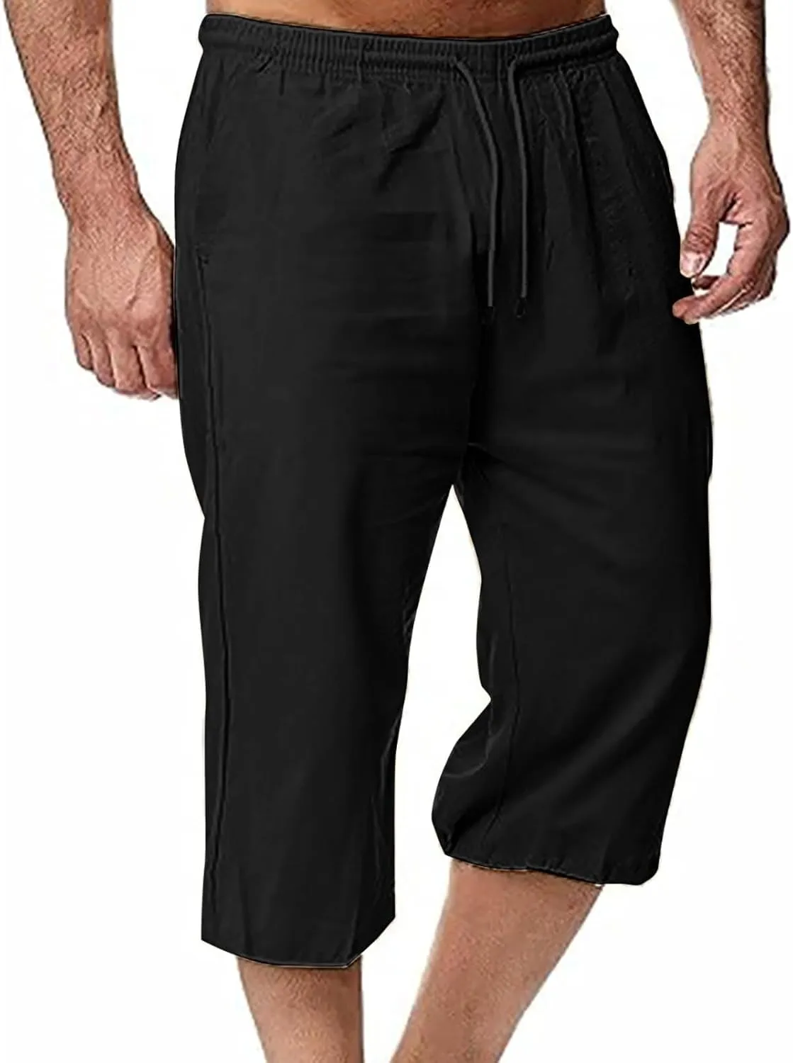 Man Pleated Straight Leg Basic Long Leg Loose Fit Pants for Mens Linen Fall Summer 2025 Y2K