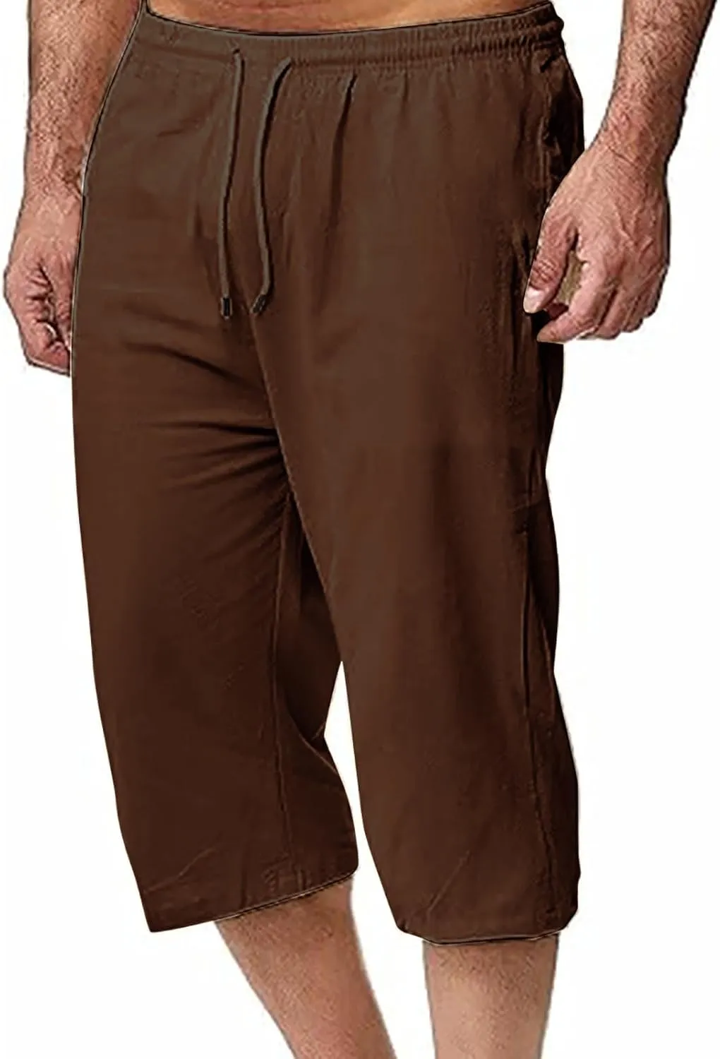 Man Pleated Straight Leg Basic Long Leg Loose Fit Pants for Mens Linen Fall Summer 2025 Y2K