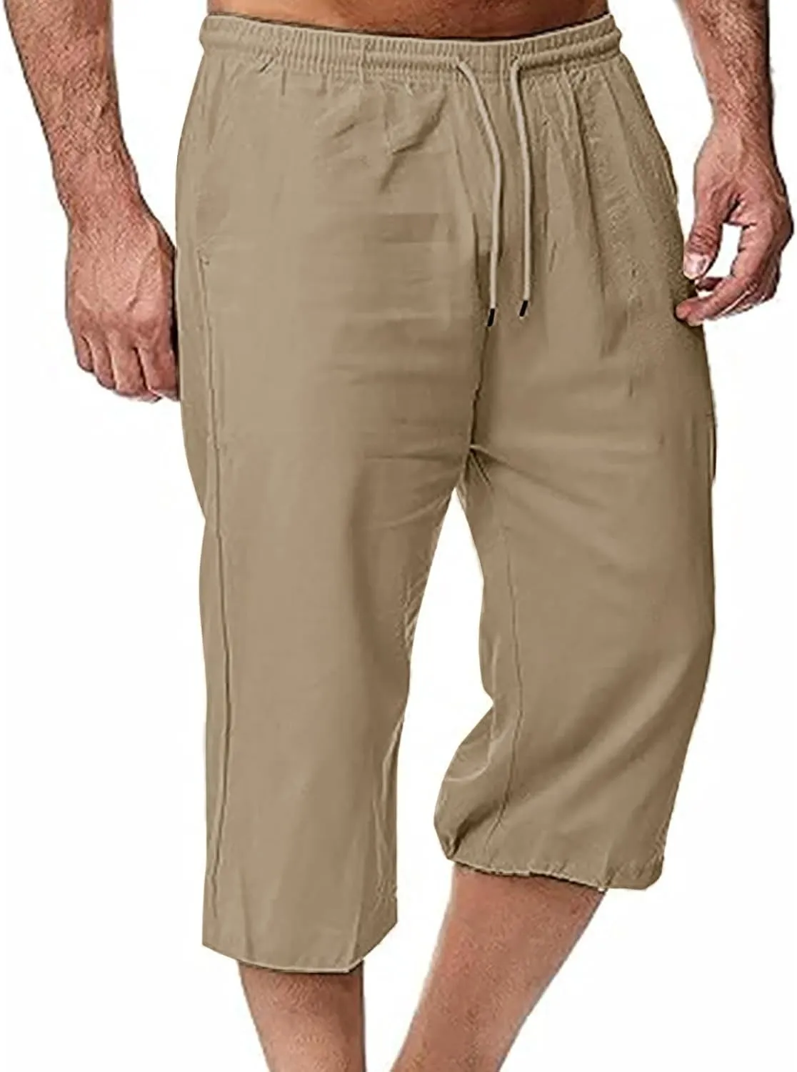 Man Pleated Straight Leg Basic Long Leg Loose Fit Pants for Mens Linen Fall Summer 2025 Y2K