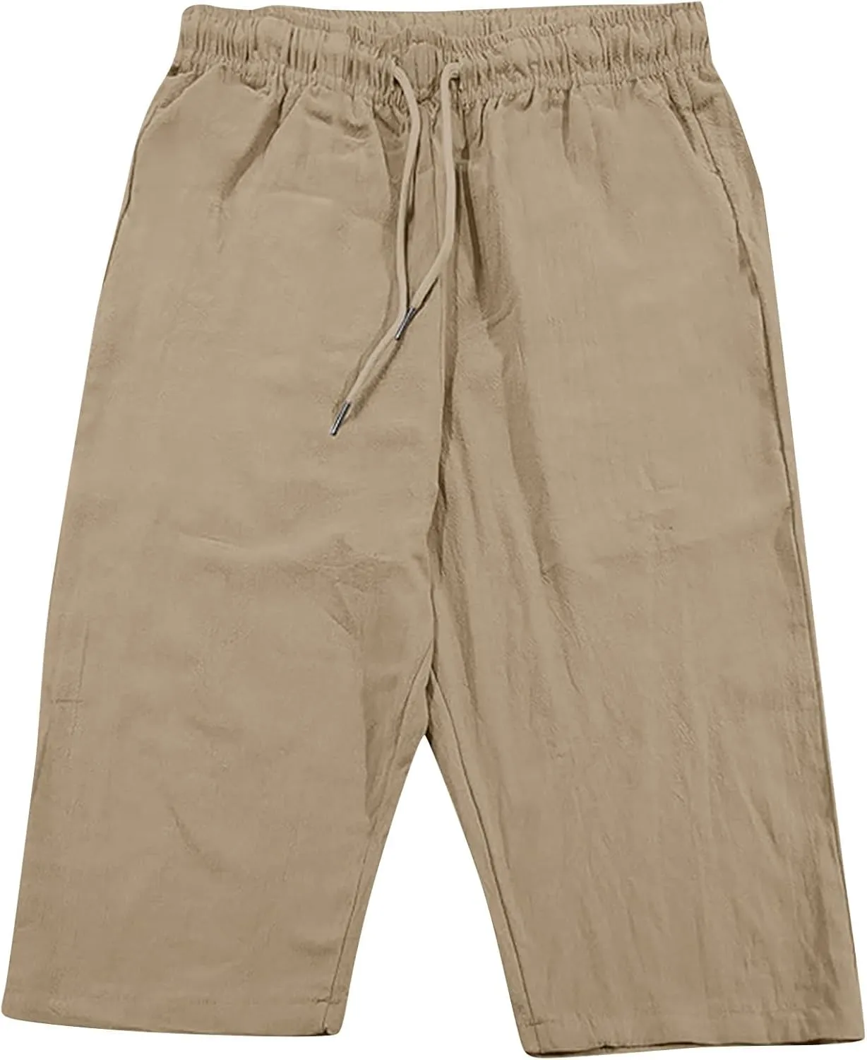 Man Pleated Straight Leg Basic Long Leg Loose Fit Pants for Mens Linen Fall Summer 2025 Y2K
