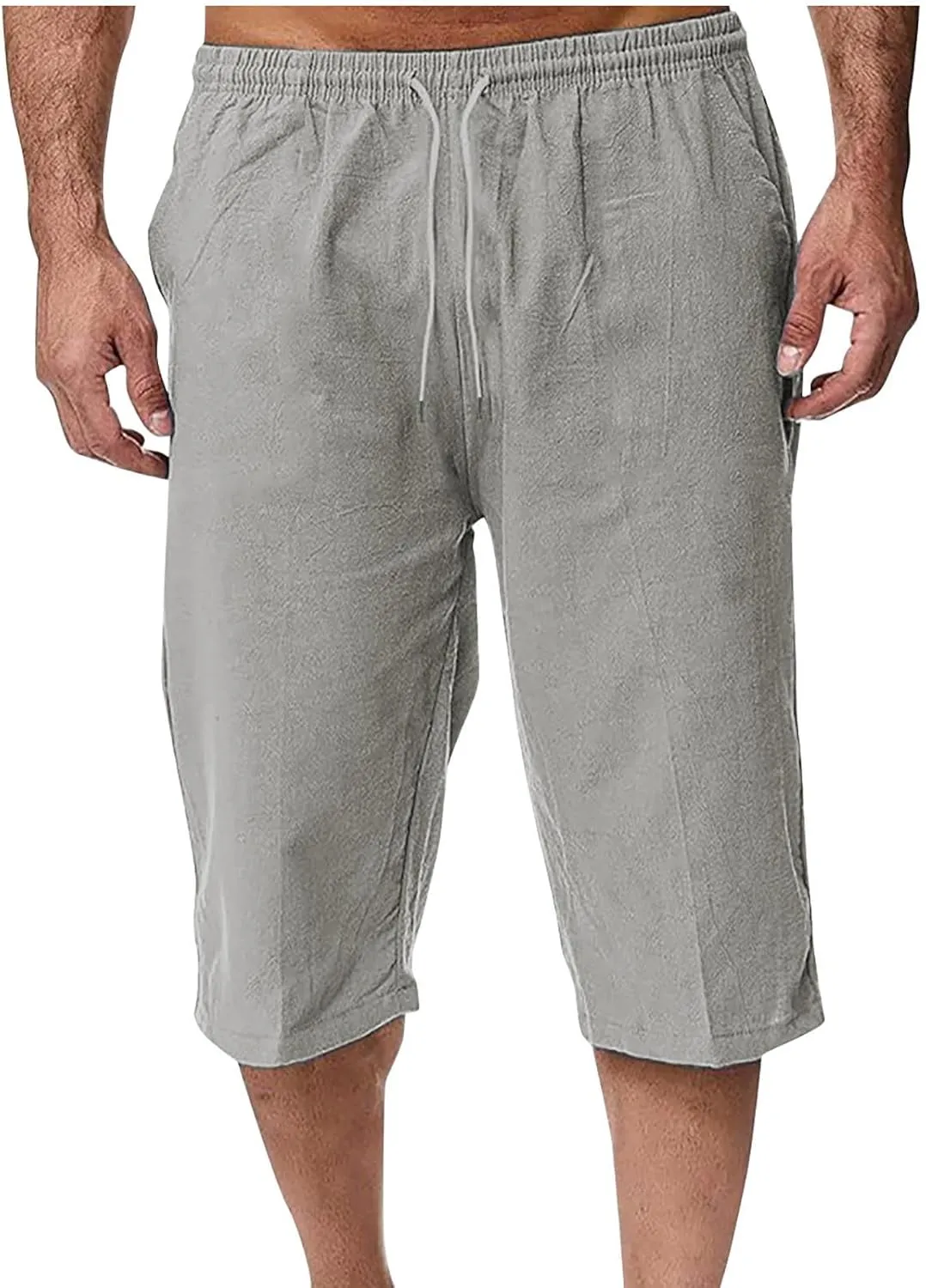 Man Pleated Straight Leg Basic Long Leg Loose Fit Pants for Mens Linen Fall Summer 2025 Y2K