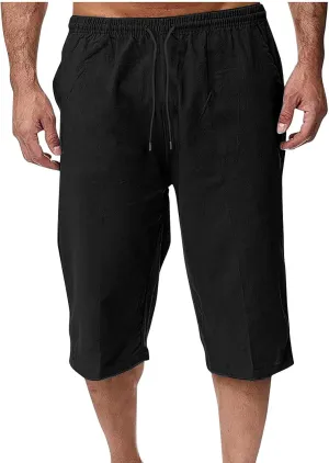 Man Pleated Straight Leg Basic Long Leg Loose Fit Pants for Mens Linen Fall Summer 2025 Y2K