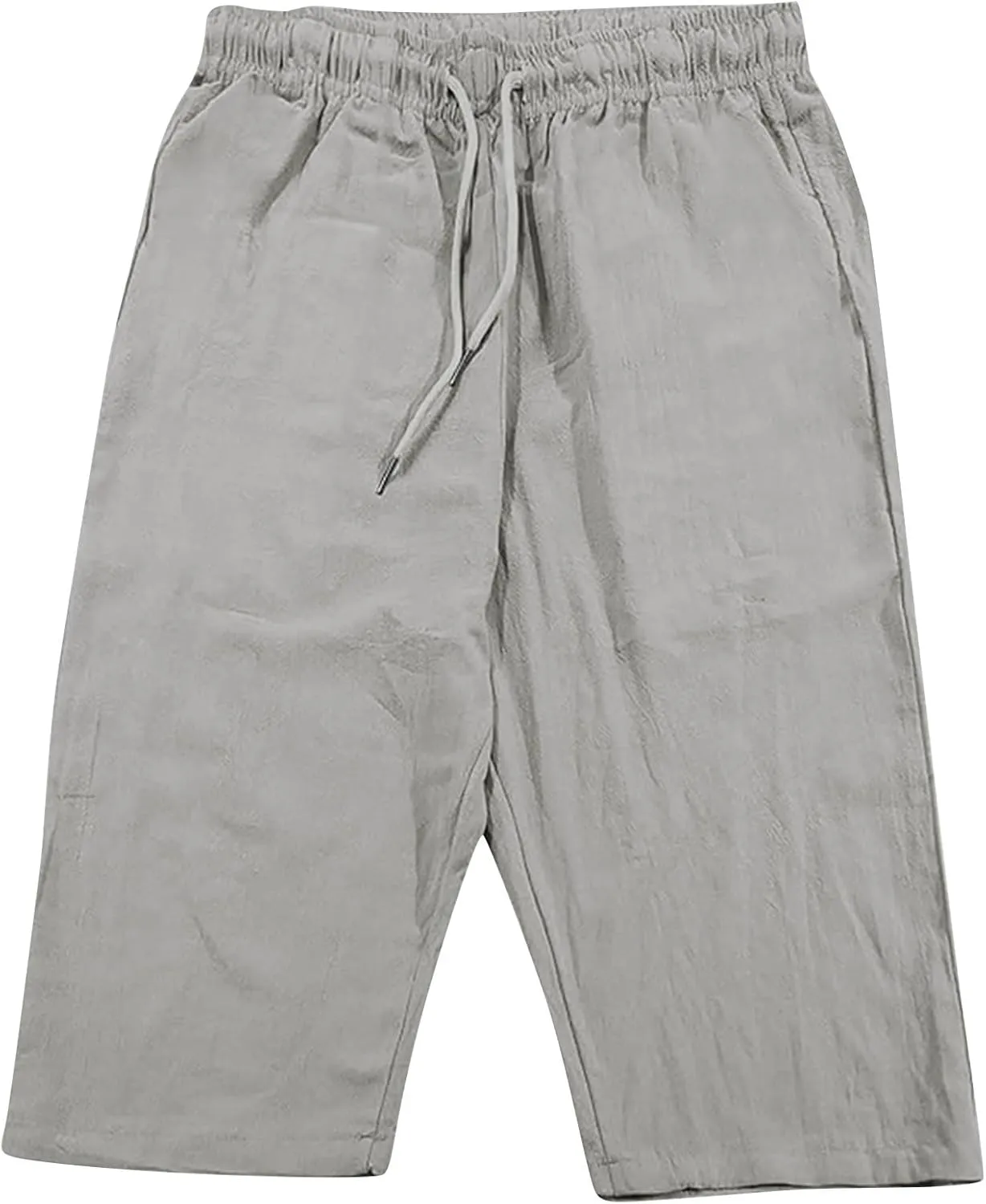 Man Pleated Straight Leg Basic Long Leg Loose Fit Pants for Mens Linen Fall Summer 2025 Y2K