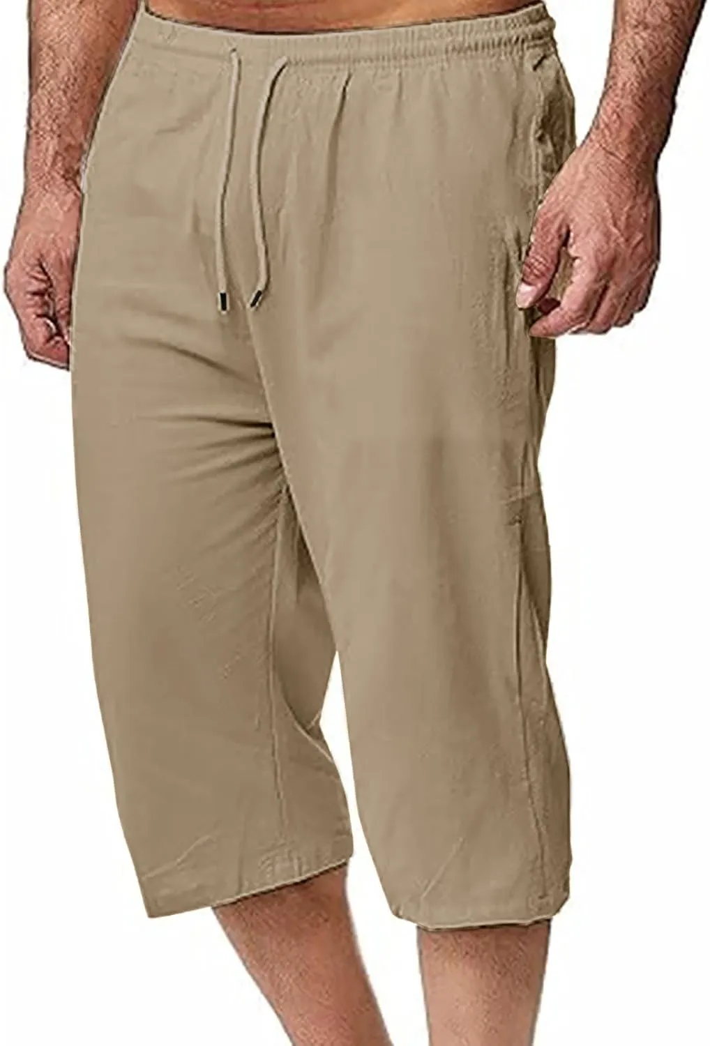 Man Pleated Straight Leg Basic Long Leg Loose Fit Pants for Mens Linen Fall Summer 2025 Y2K