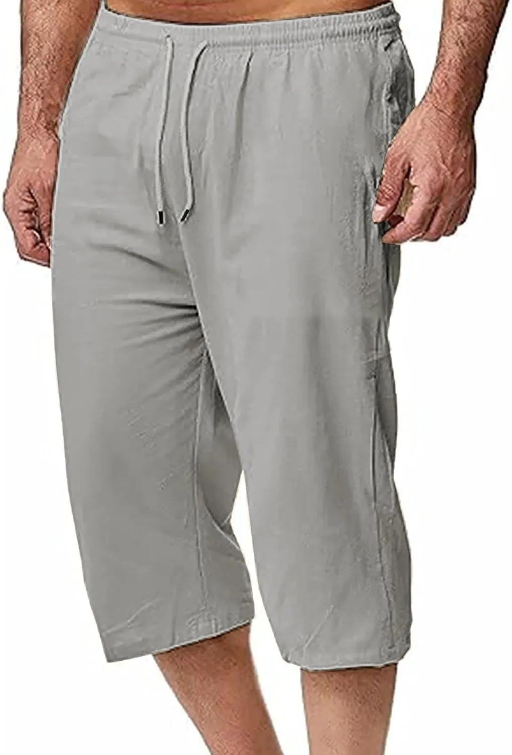 Man Pleated Straight Leg Basic Long Leg Loose Fit Pants for Mens Linen Fall Summer 2025 Y2K