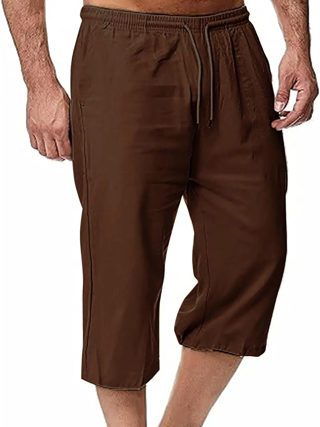 Man Pleated Straight Leg Basic Long Leg Loose Fit Pants for Mens Linen Fall Summer 2025 Y2K