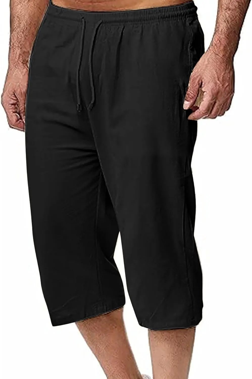 Man Pleated Straight Leg Basic Long Leg Loose Fit Pants for Mens Linen Fall Summer 2025 Y2K