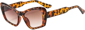 Melrose Vintage Oversized Cat Eye Sunglasses For Women Fashion Unique Butterfly Female Elegant Shades