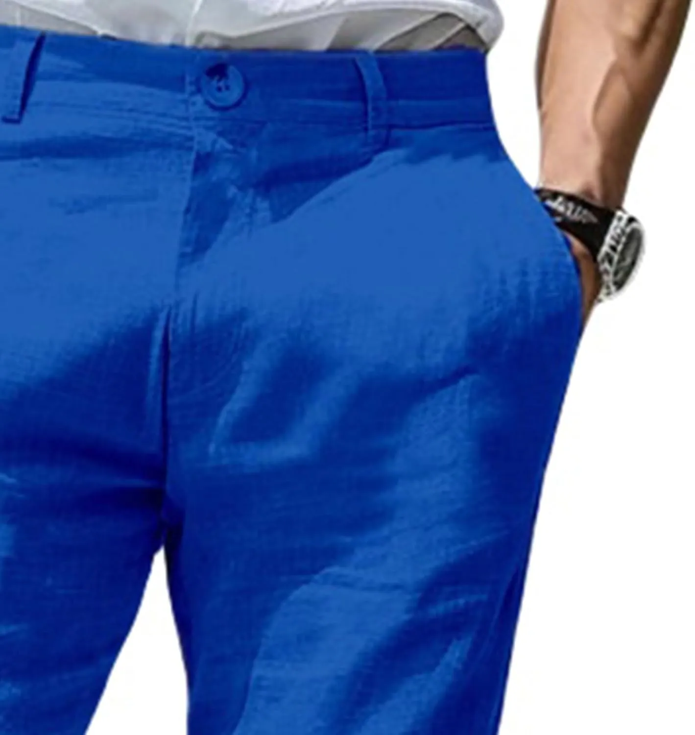 Men’s Casual Dress Pants Slim Fit Stretch Flat Front Tapered Dress Pants Business Comfortable Stylish Golf Suit Pants