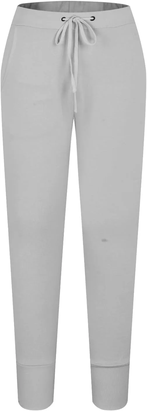 Mens Casual Pants with Pockets Chinos Pants Men Slim Fit Bound Feet Drawstring Elastic Waist Solid Color Sweatpants Trouser