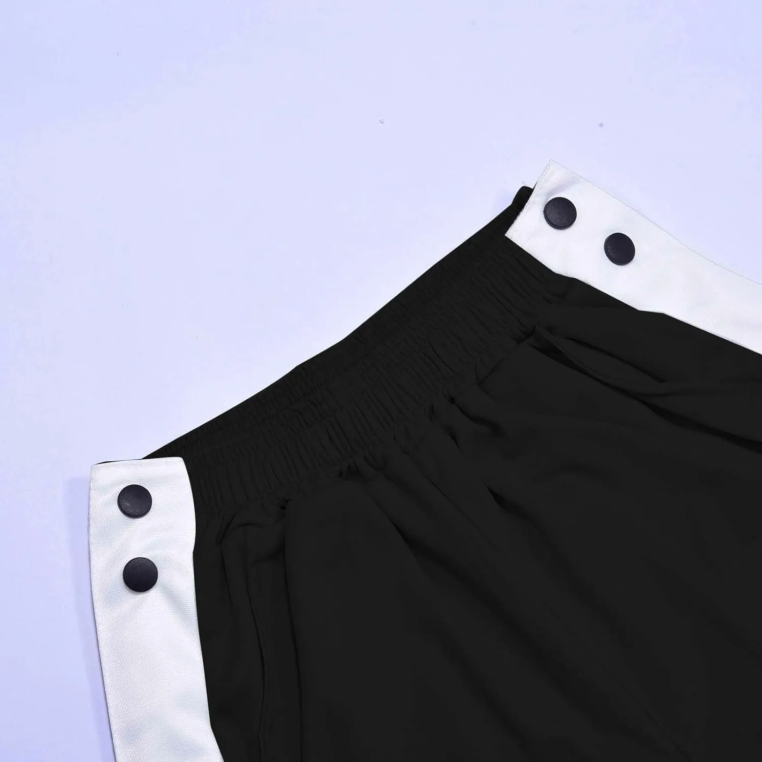 Mens Jogger Pants Tear-Away Athletic Pants Side High Split Snap Button Striped Sweatpants Casual Workout Trousers