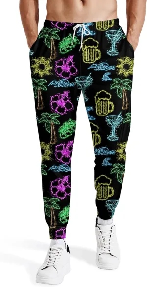 Mens Joggers Sweatpants Printed Athletic Pants for Running Casual Sports with Pockets