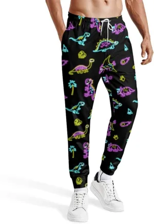 Mens Joggers Sweatpants Printed Athletic Pants for Running Casual Sports with Pockets