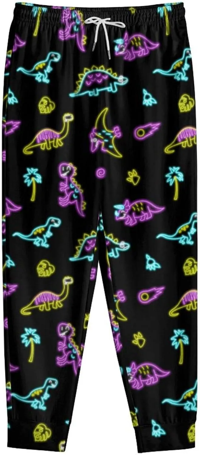 Mens Joggers Sweatpants Printed Athletic Pants for Running Casual Sports with Pockets