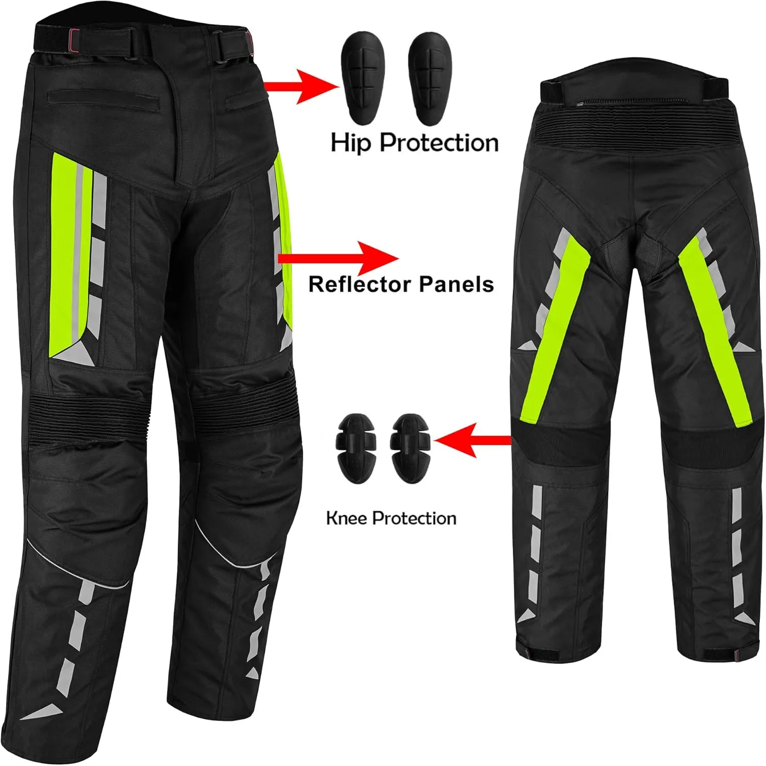 Mens Motorbike Suit Waterproof Cordura Jacket with Trouser Motorcycle, Biker Protection CE Approved