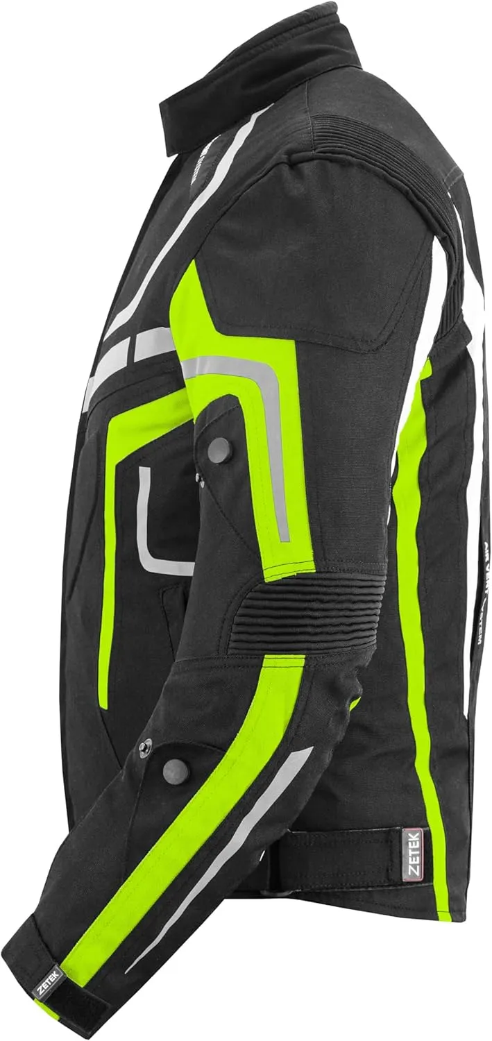 Mens Motorbike Suit Waterproof Cordura Jacket with Trouser Motorcycle, Biker Protection CE Approved