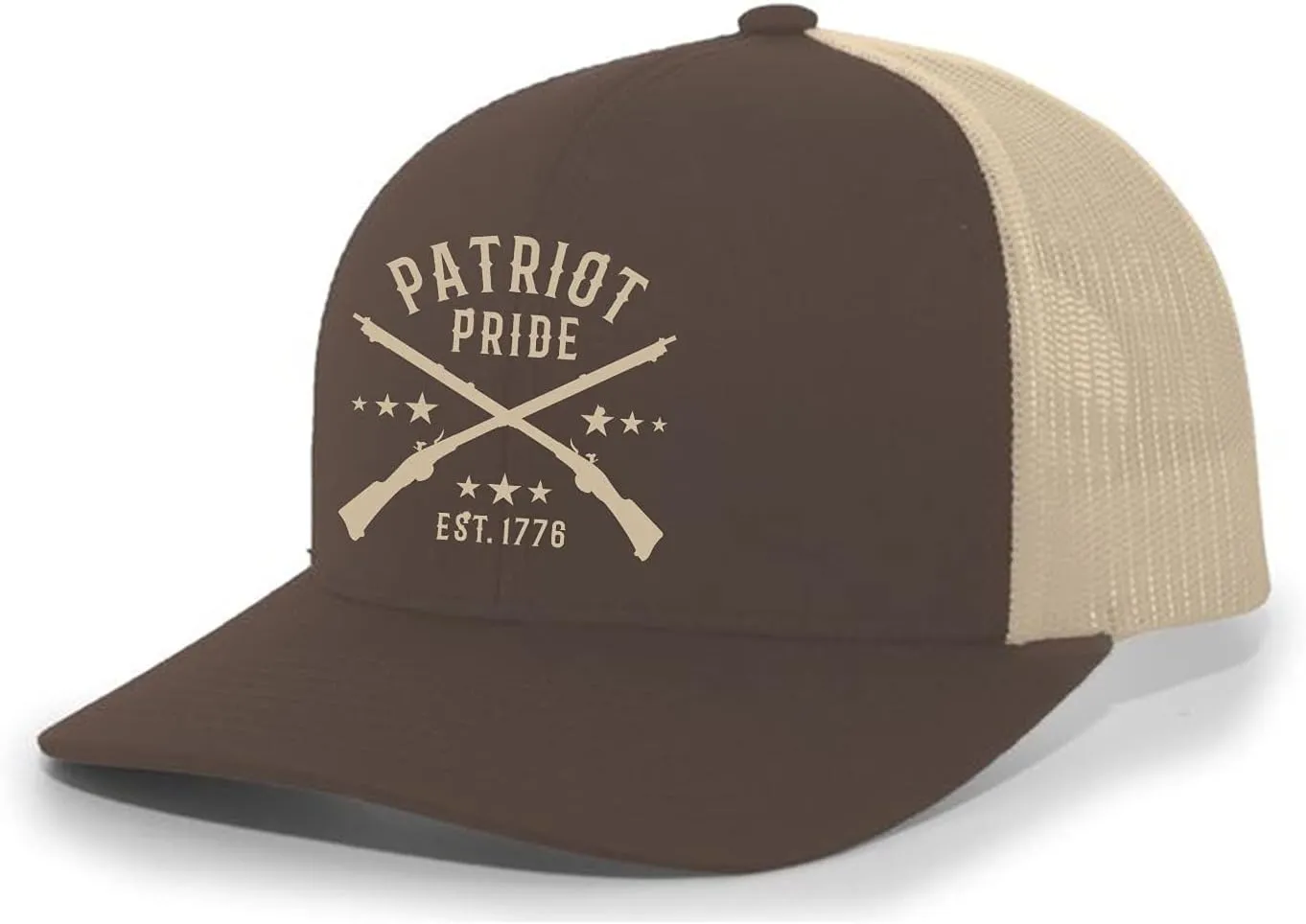 Men's Patriot Pride 1776 USA Embroidered Mesh Back Trucker Hat