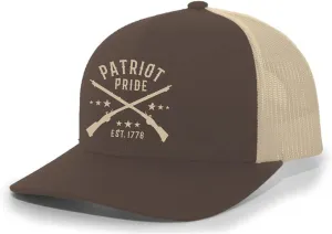 Men's Patriot Pride 1776 USA Embroidered Mesh Back Trucker Hat