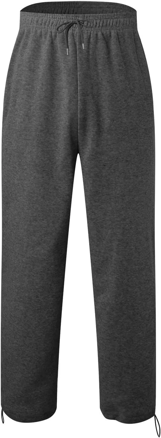 Men's Sweatpants Joggers Pants Wide Leg Loose Sport Work Straight Trouser Splicing Printed with Pockets Sweat Pant