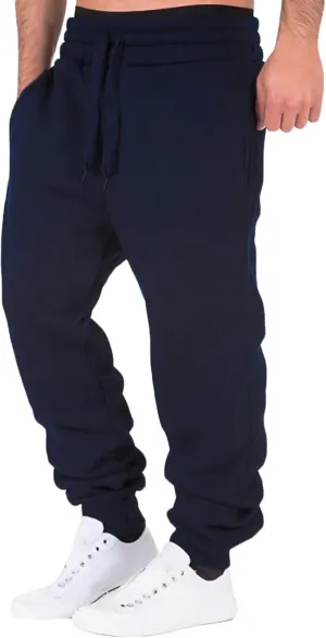 Mens Sweatpants with Pockets Athletic Drawstring Joggers Running Sports Track Pants Slim Fit Fashion Men's Trousers