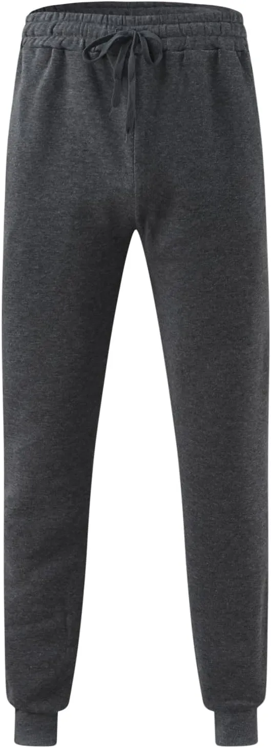 Mens Sweatpants with Pockets Athletic Drawstring Joggers Running Sports Track Pants Slim Fit Fashion Men's Trousers