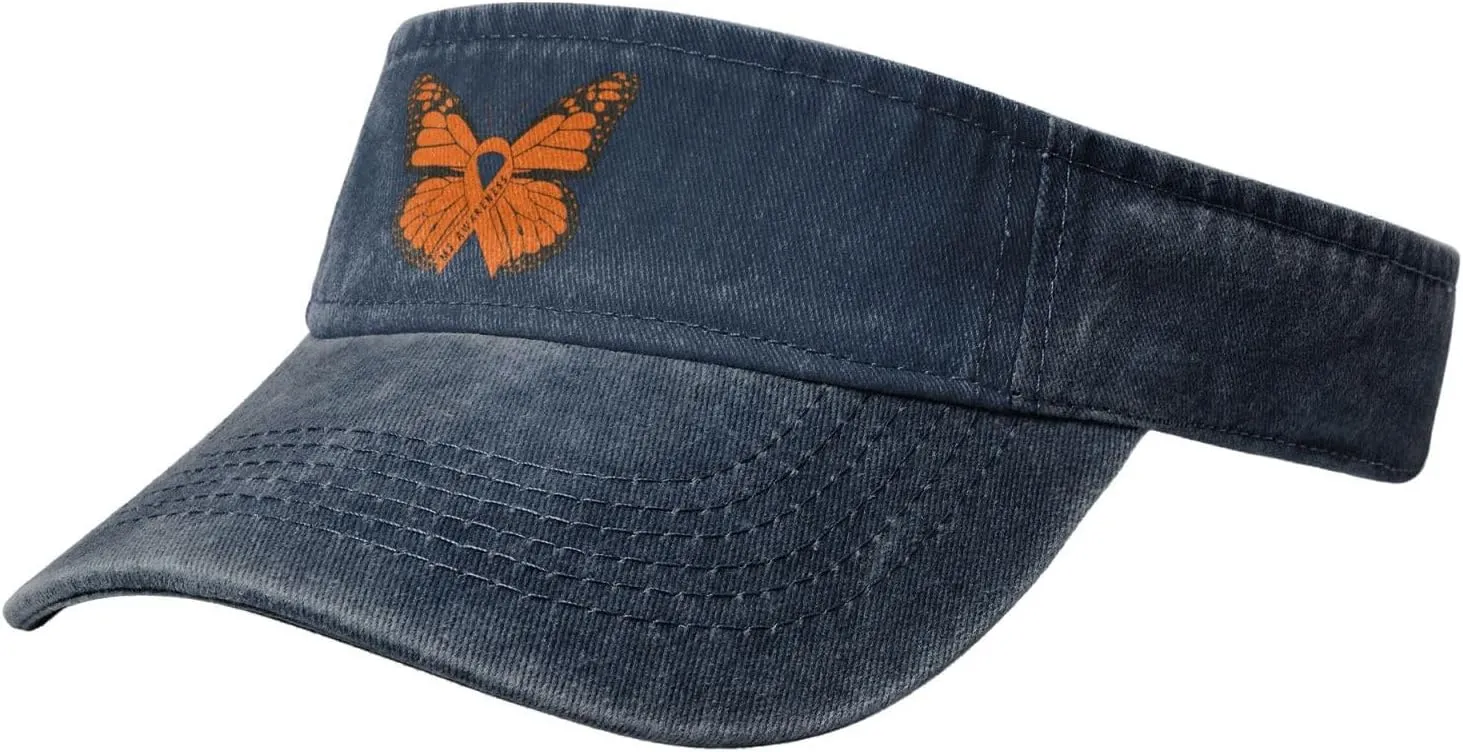 Ms Multiple Sclerosis Awareness Sport Sun Visor Hat Cotton Ball Caps Empty Top Baseball Sun Cap for Men Women